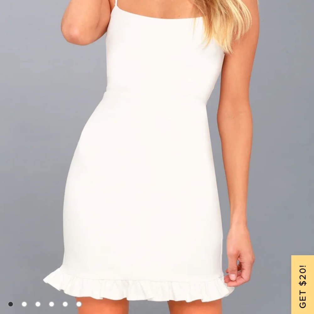NWT Lulus white mini dress
